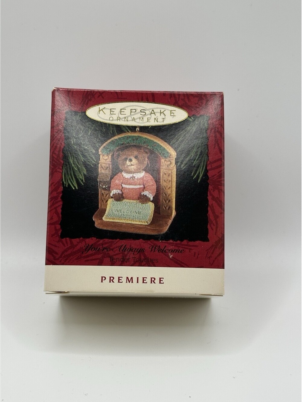 Hallmark 1993 Keepsake Ornament Premiere Tender Touches Bear by Ed Seale w/Box